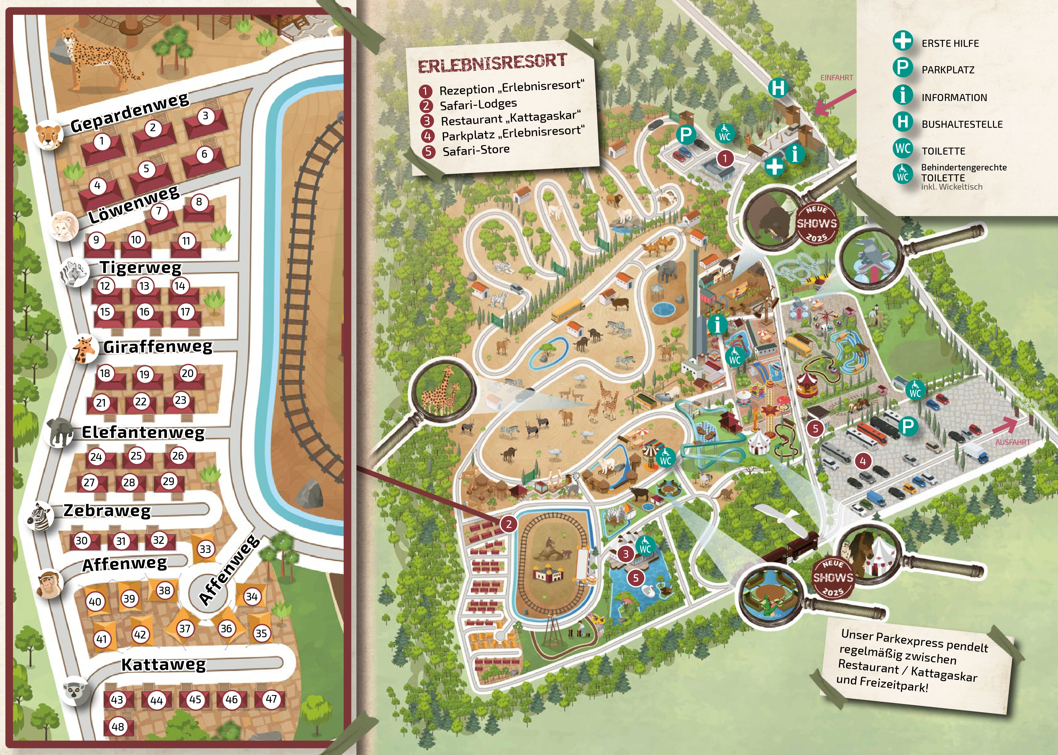 Lageplan vom Erlebnisresort